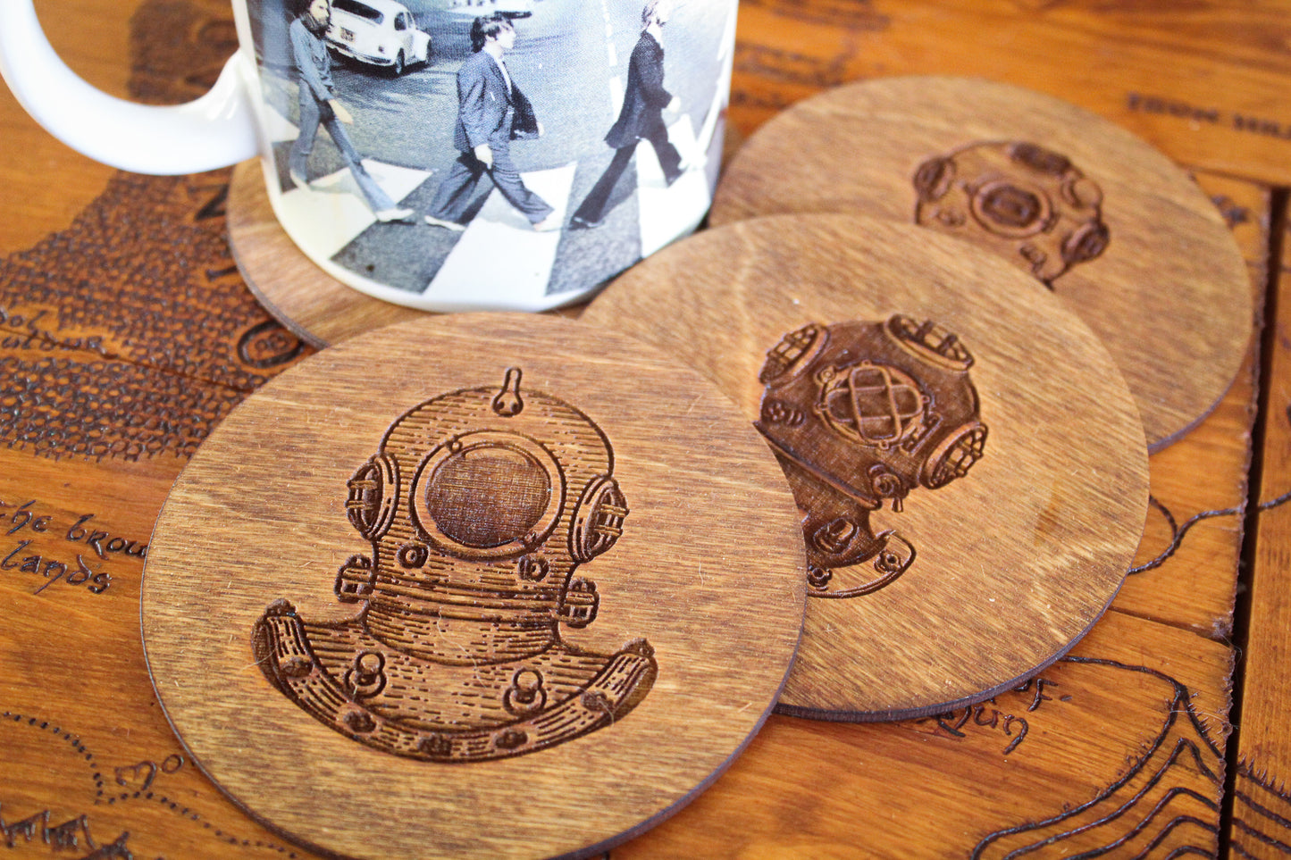Vintage Diving Bell Coasters image 3