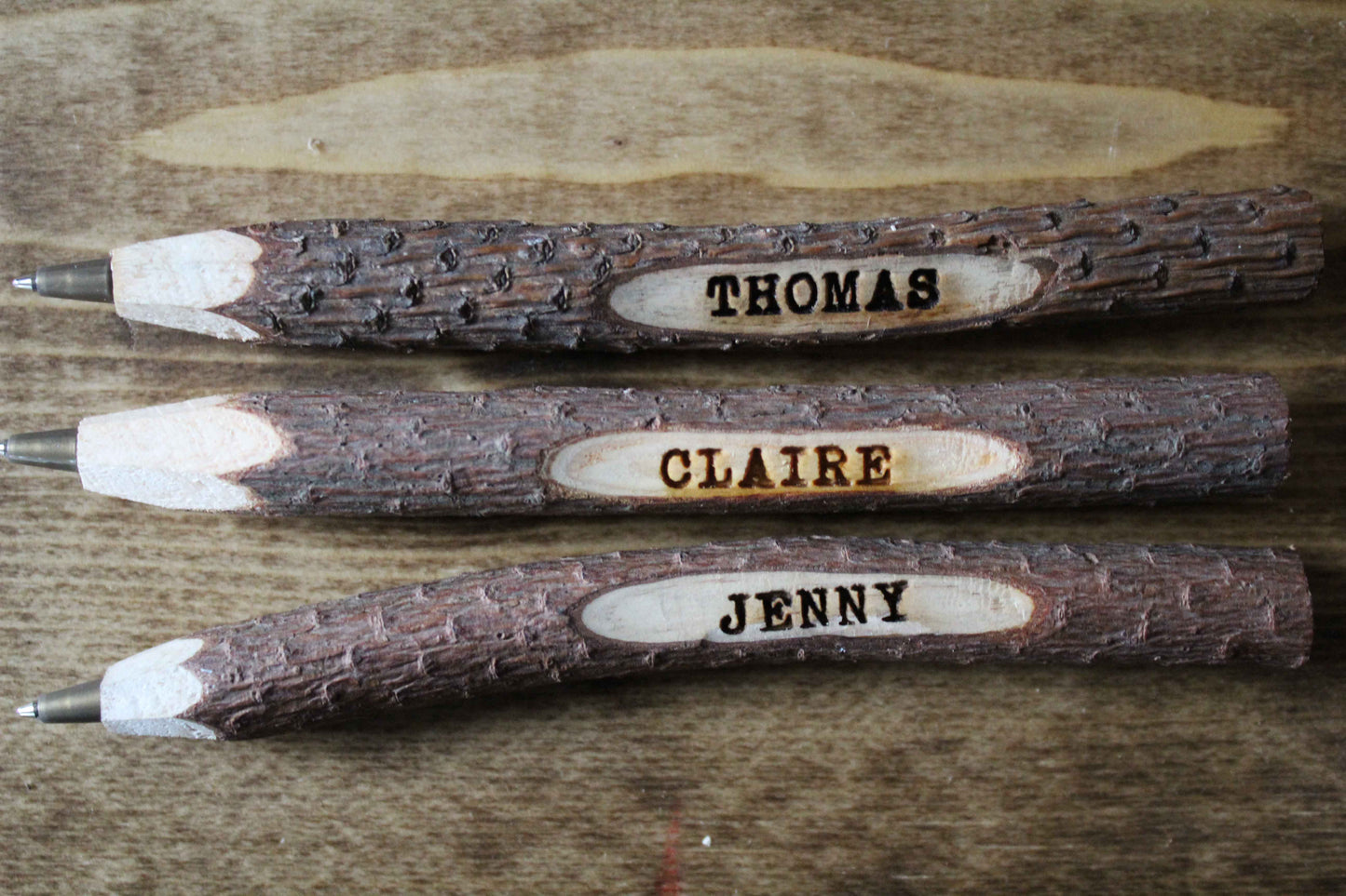 Rustic Personalised Pens (Set of 10) image 2