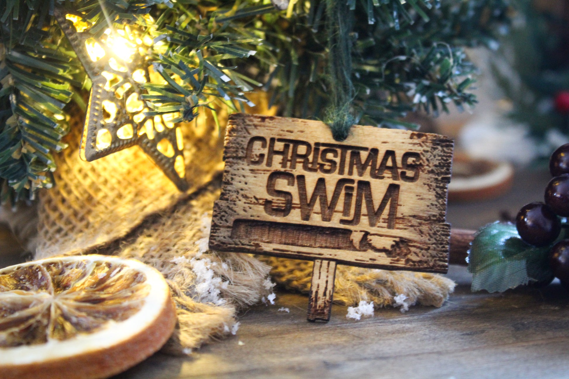 Christmas Swim Bauble image 0