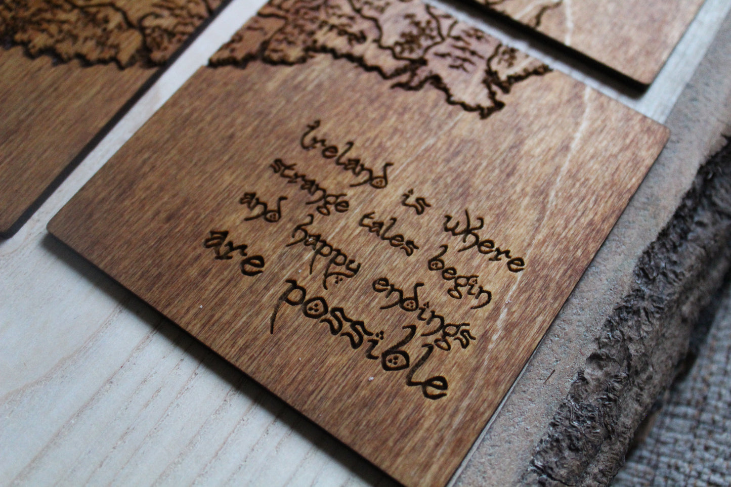 Éire Vintage Map Coasters image 1