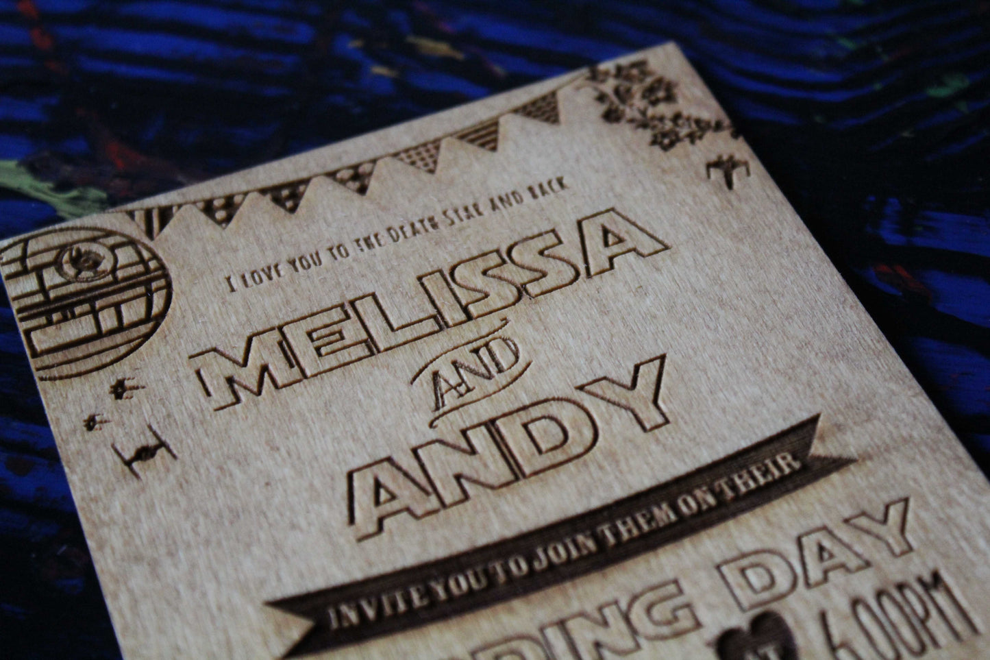 Star Wars Wedding Invitations (Set of 10) image 1