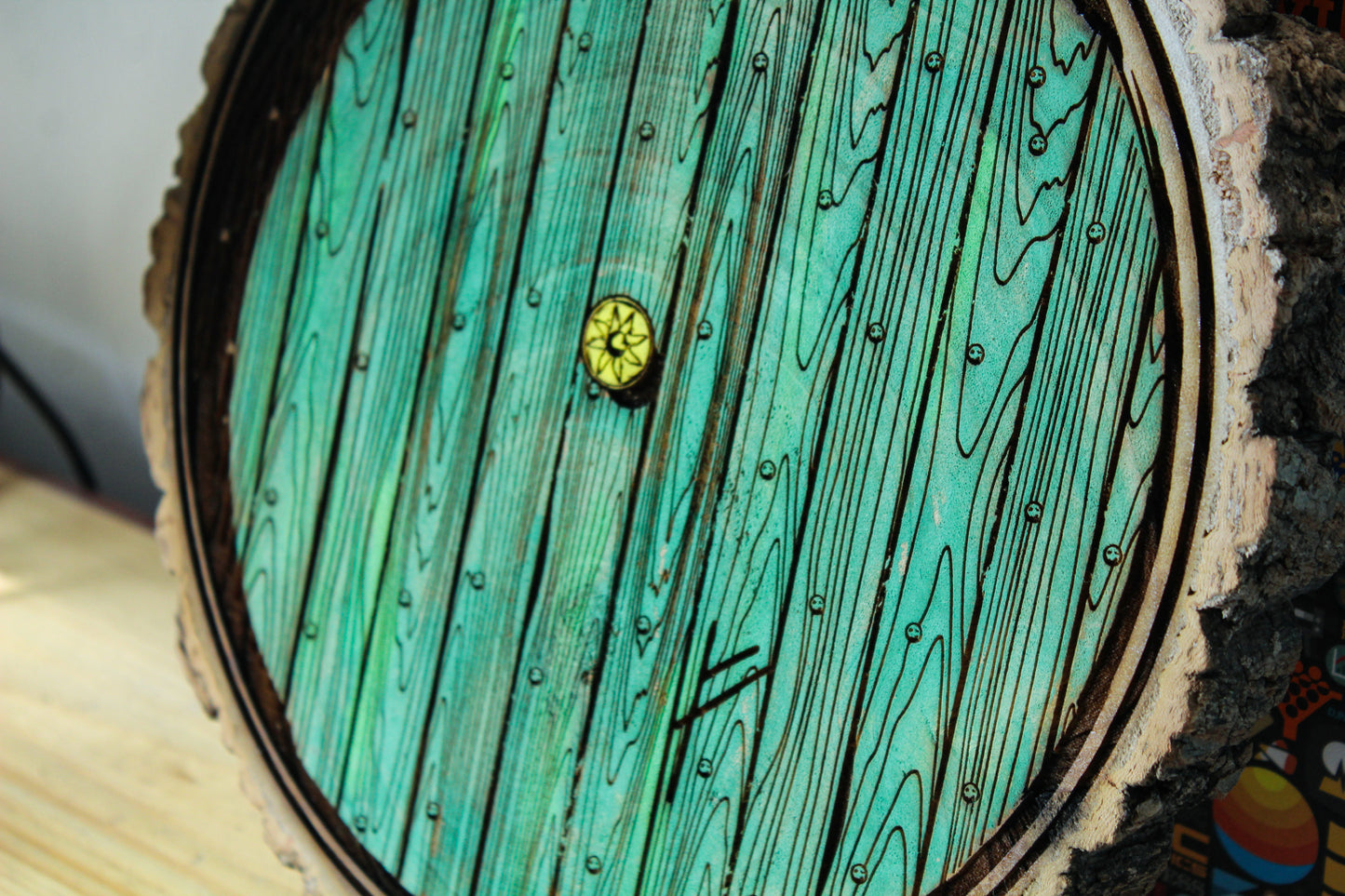 Hobbit Door Log Slice image 6