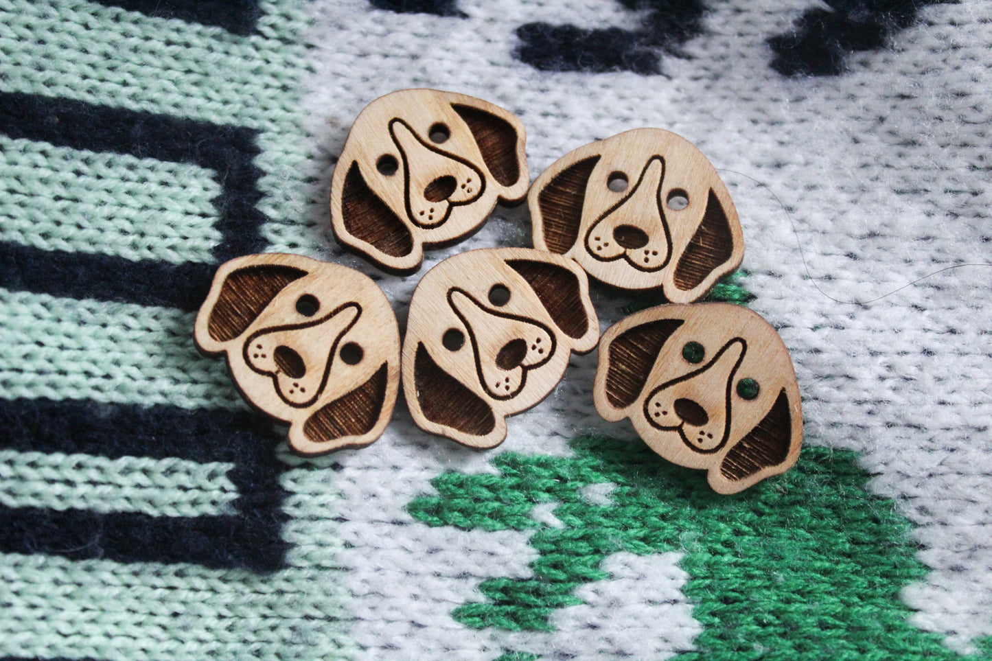 Dog Wooden Buttons image 2