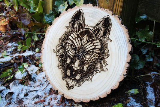 Wolf Log Slice image 0