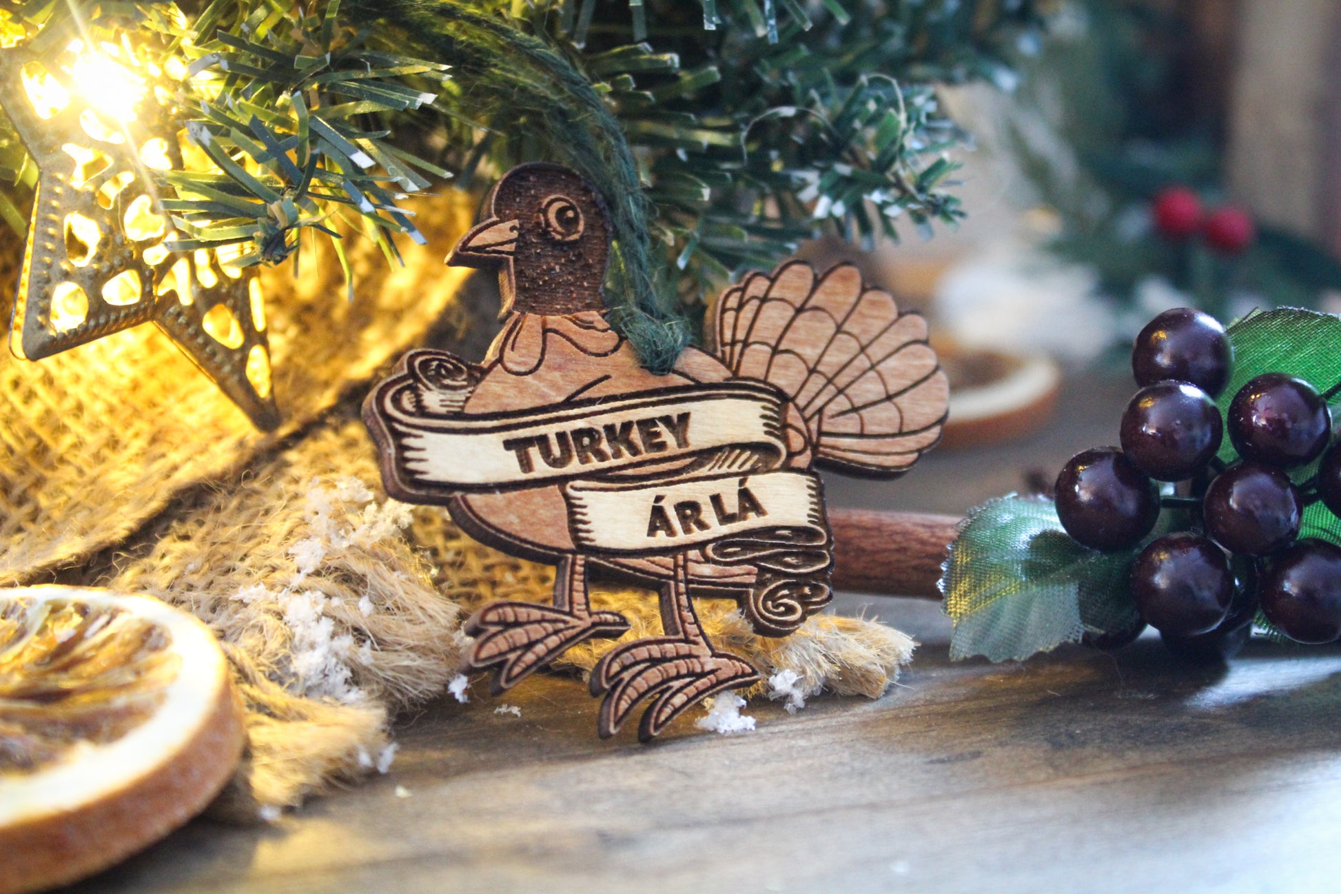 Turkey Ár Lá Bauble image 0