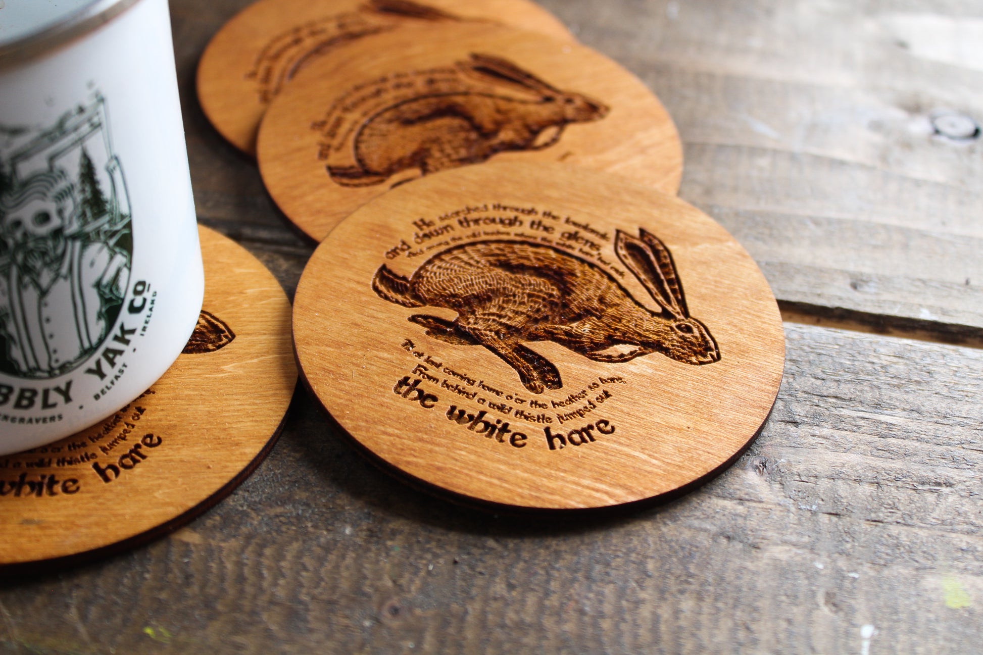 The White Hare Coasters image 1