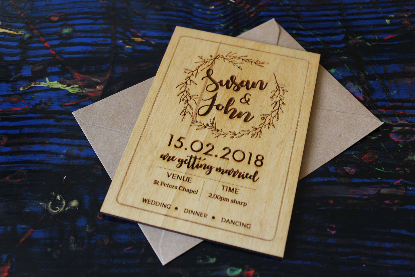 Boho Wedding Invitations (Set of 10) image 3