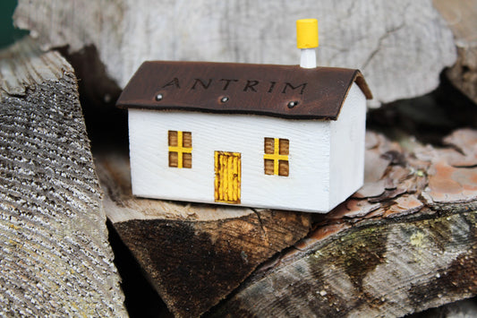 Hand Carved Irish County Cottages