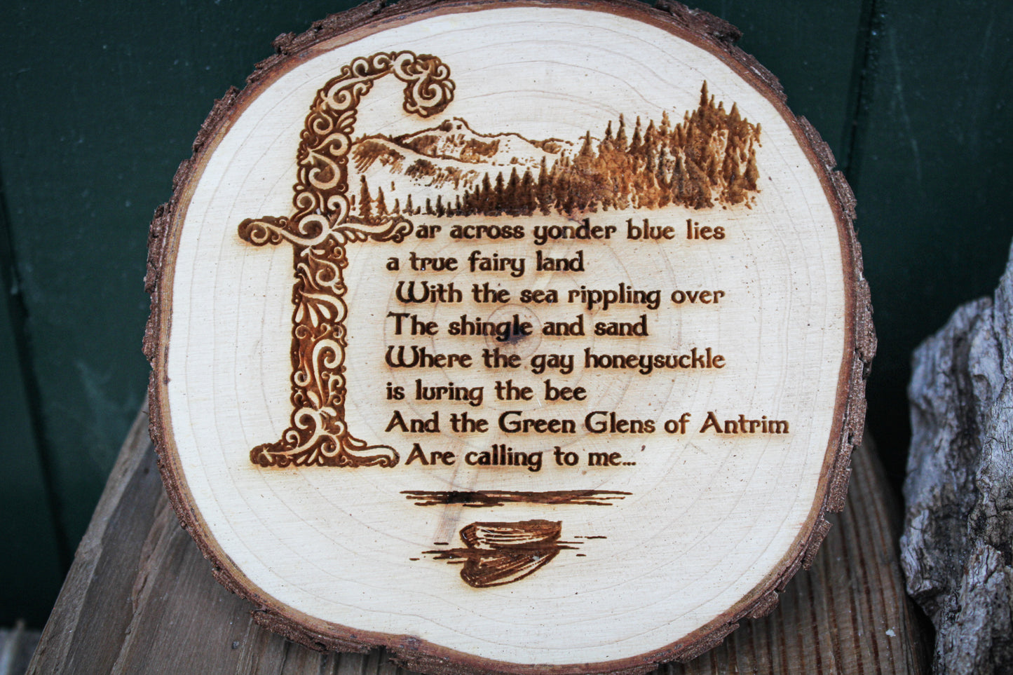 Glens Of Antrim Log Slice