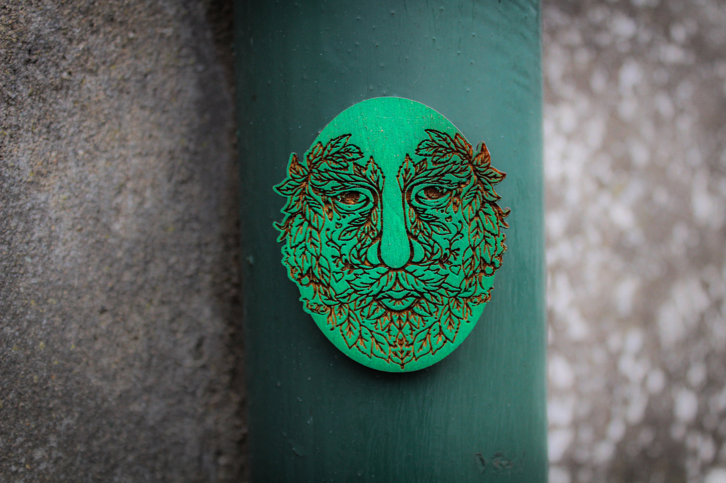 Green Man Magnet