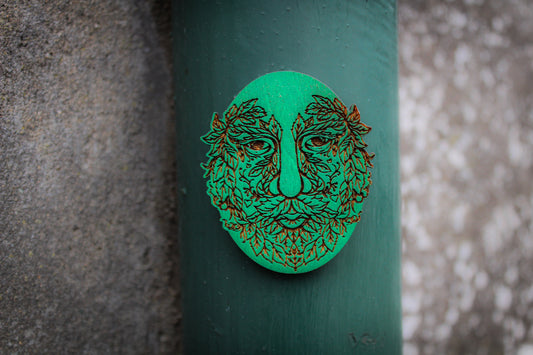 Green Man Magnet