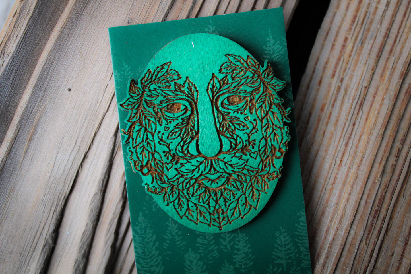 Green Man Magnet