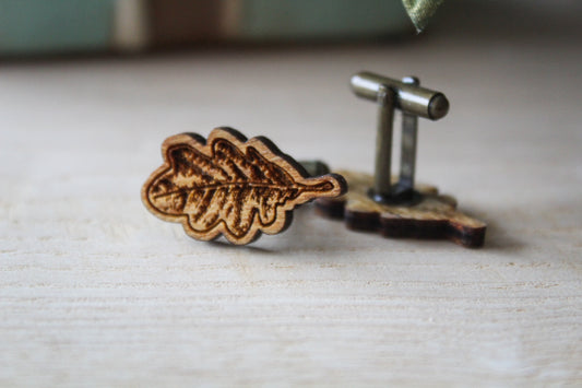 Oak Leaf Cufflinks