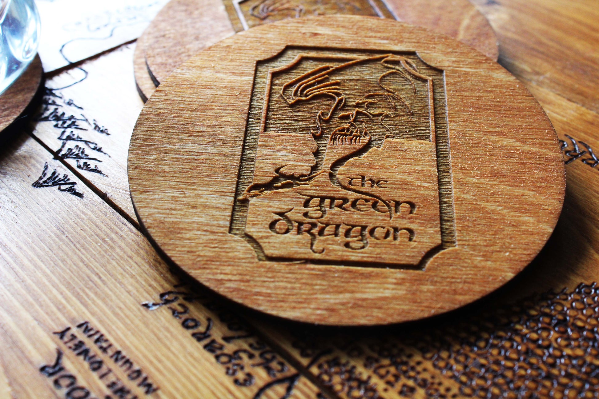 The Green Dragon Coasters image 1