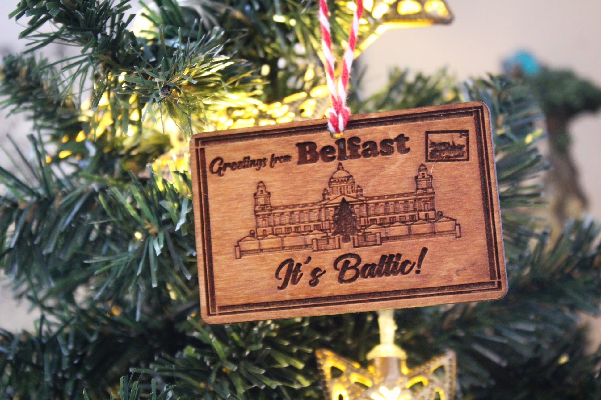 Belfast Postcard Bauble image 1