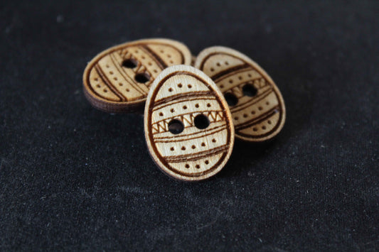Easter Egg Wooden Buttons image 0