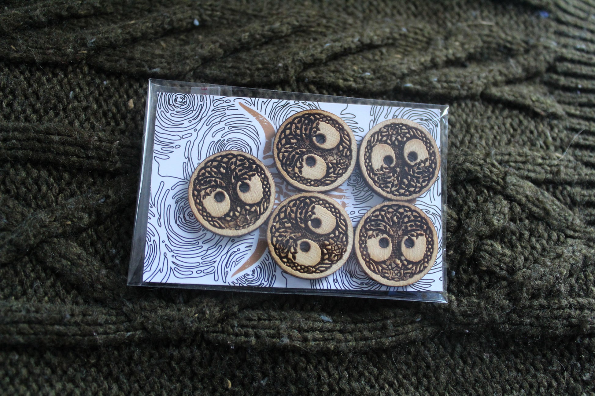 Tree Of Life Wooden Buttons image 2