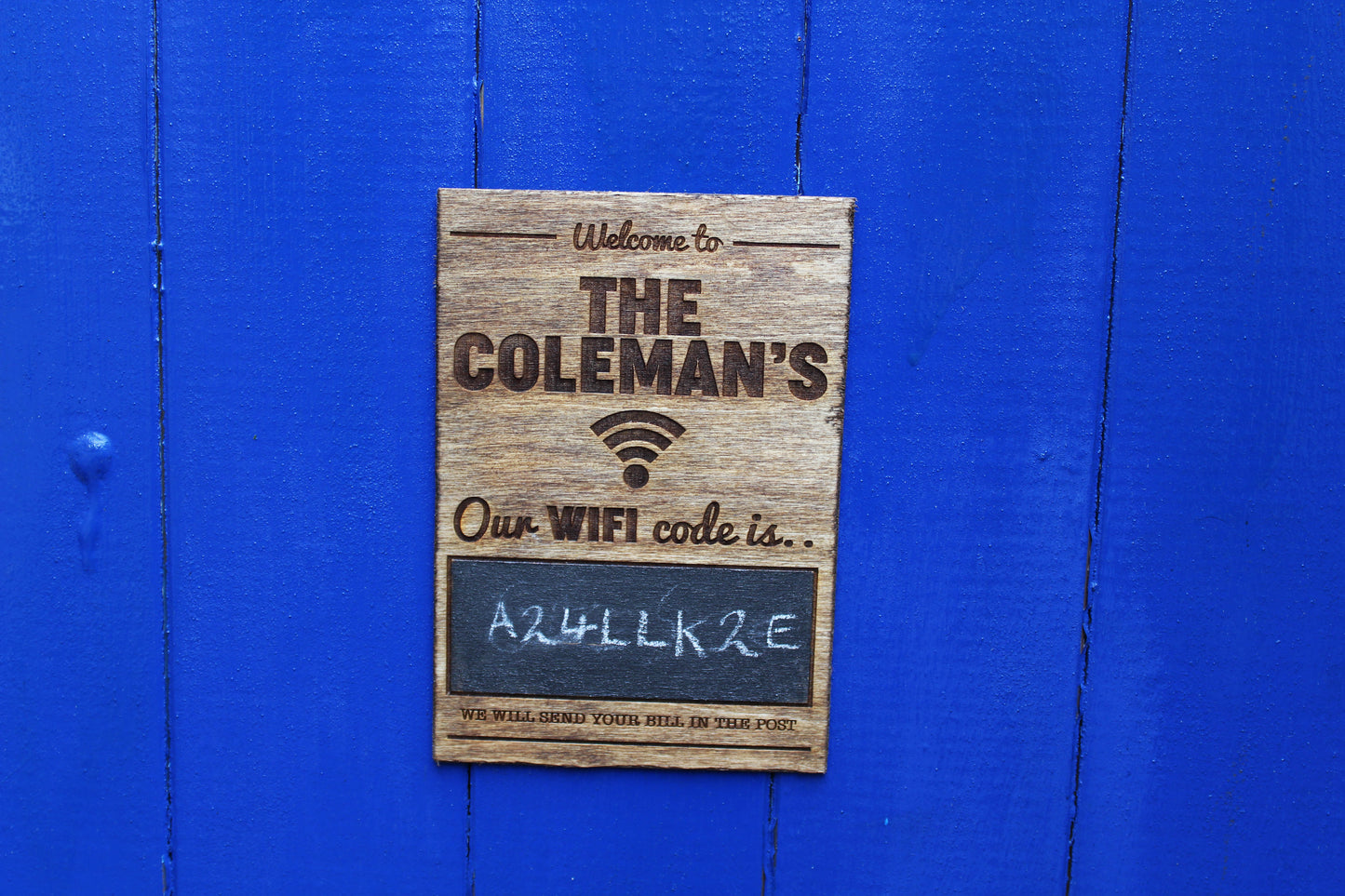 Personalised WiFi Sign image 2