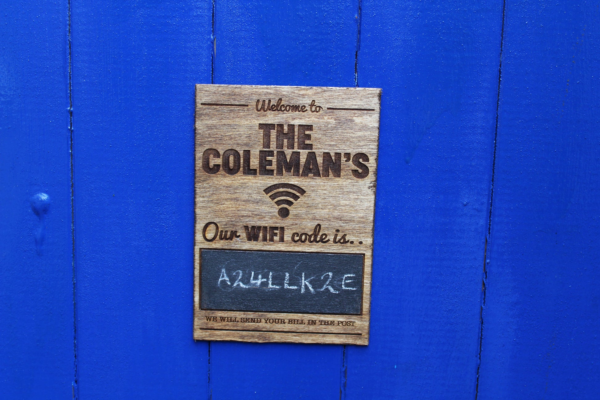 Personalised WiFi Sign image 2