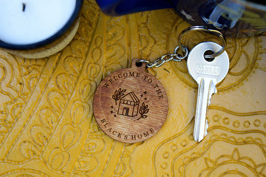 Personalised Family Welcome Keyring image 0
