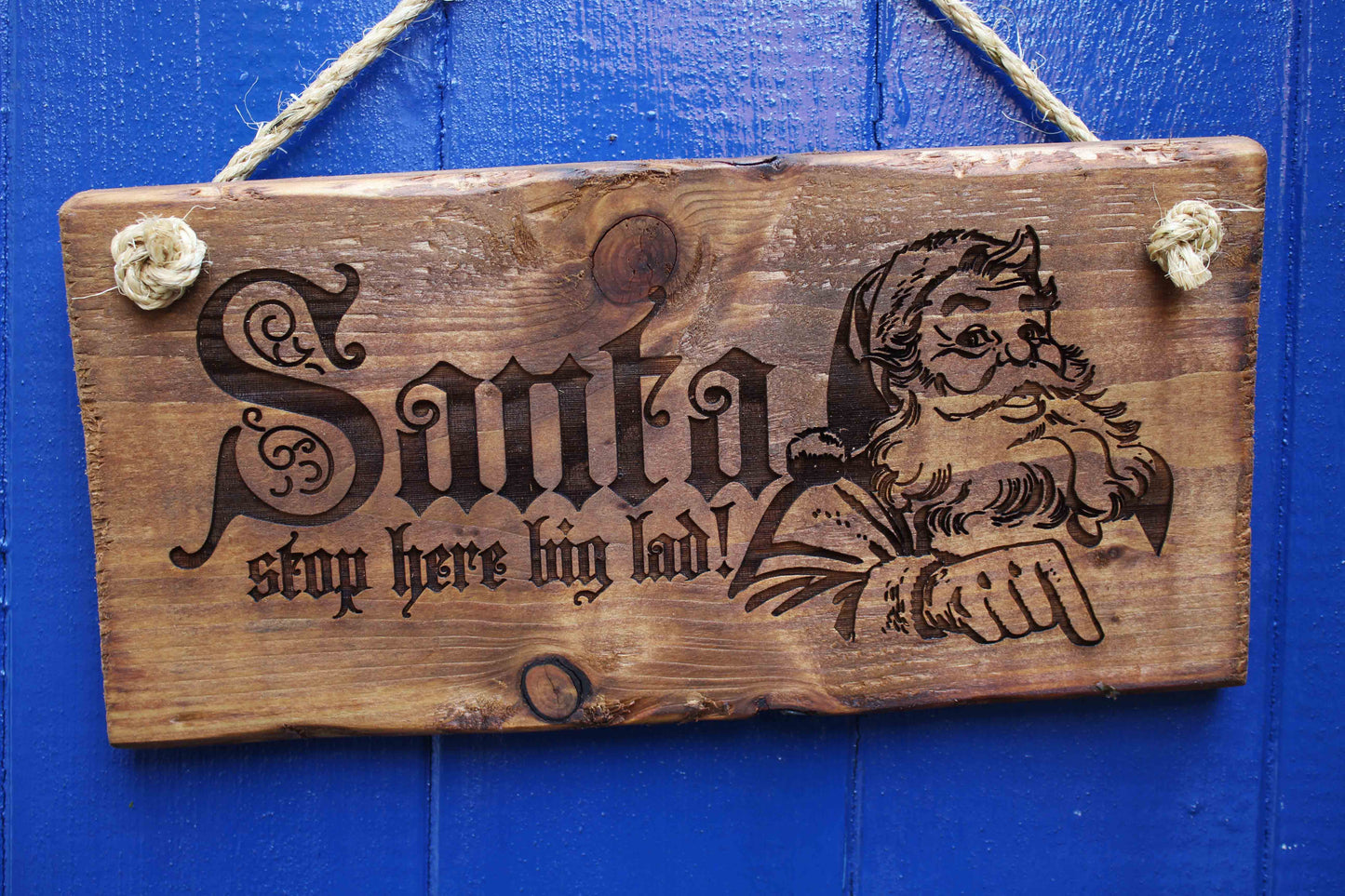 Santa Stop Here Sign image 5