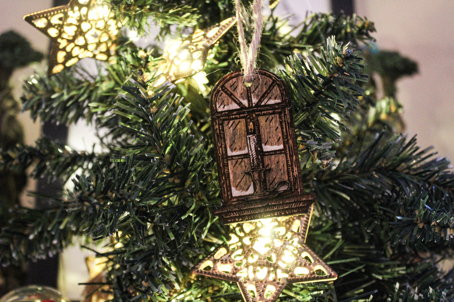 Candle In Window Bauble image 1