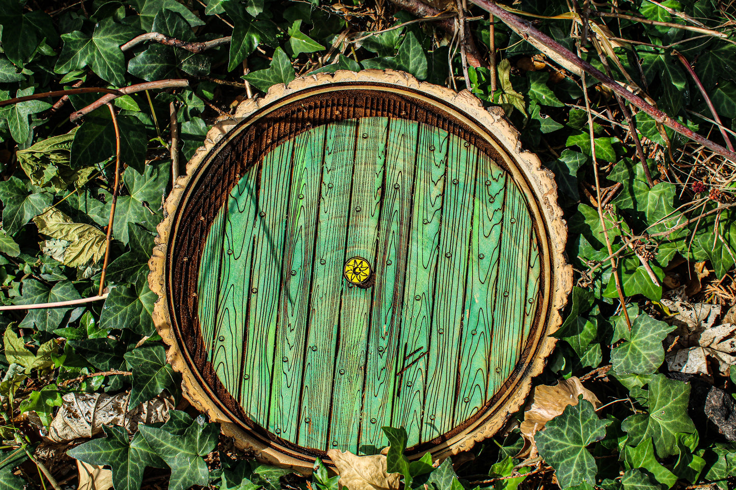 Hobbit Door Log Slice image 3
