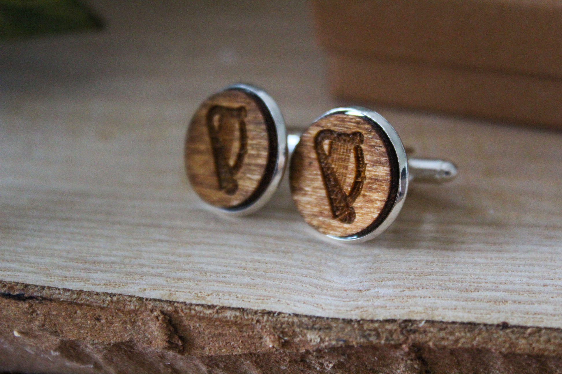 Irish Harp Cufflinks image 5