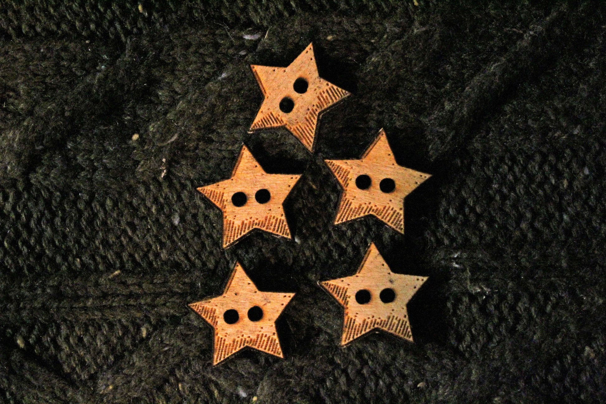 Star Wooden Buttons image 3