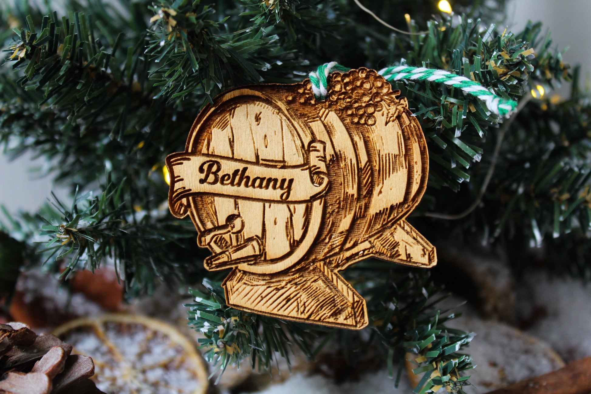 Wine Barrel Bauble image 1