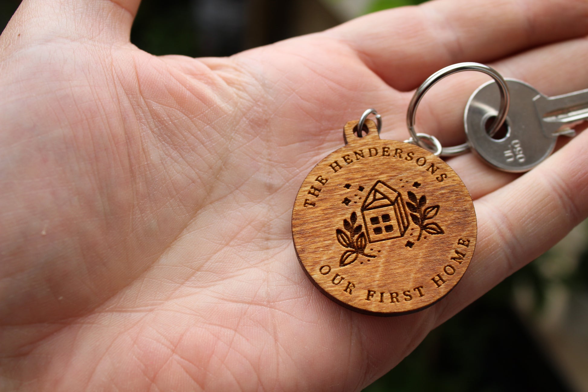 Personalised First Home Keyring image 0