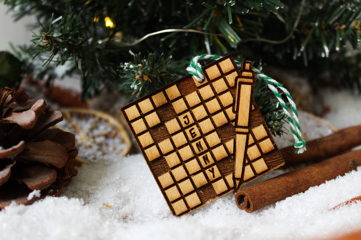 Crossword Puzzle Bauble image 0