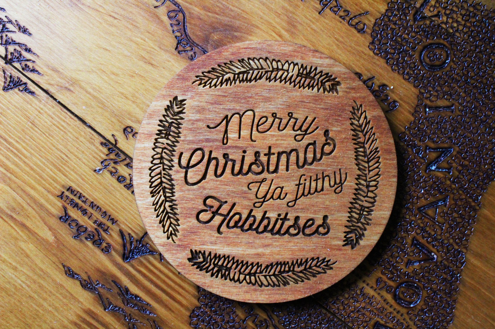 Hobbit Christmas Coasters image 1