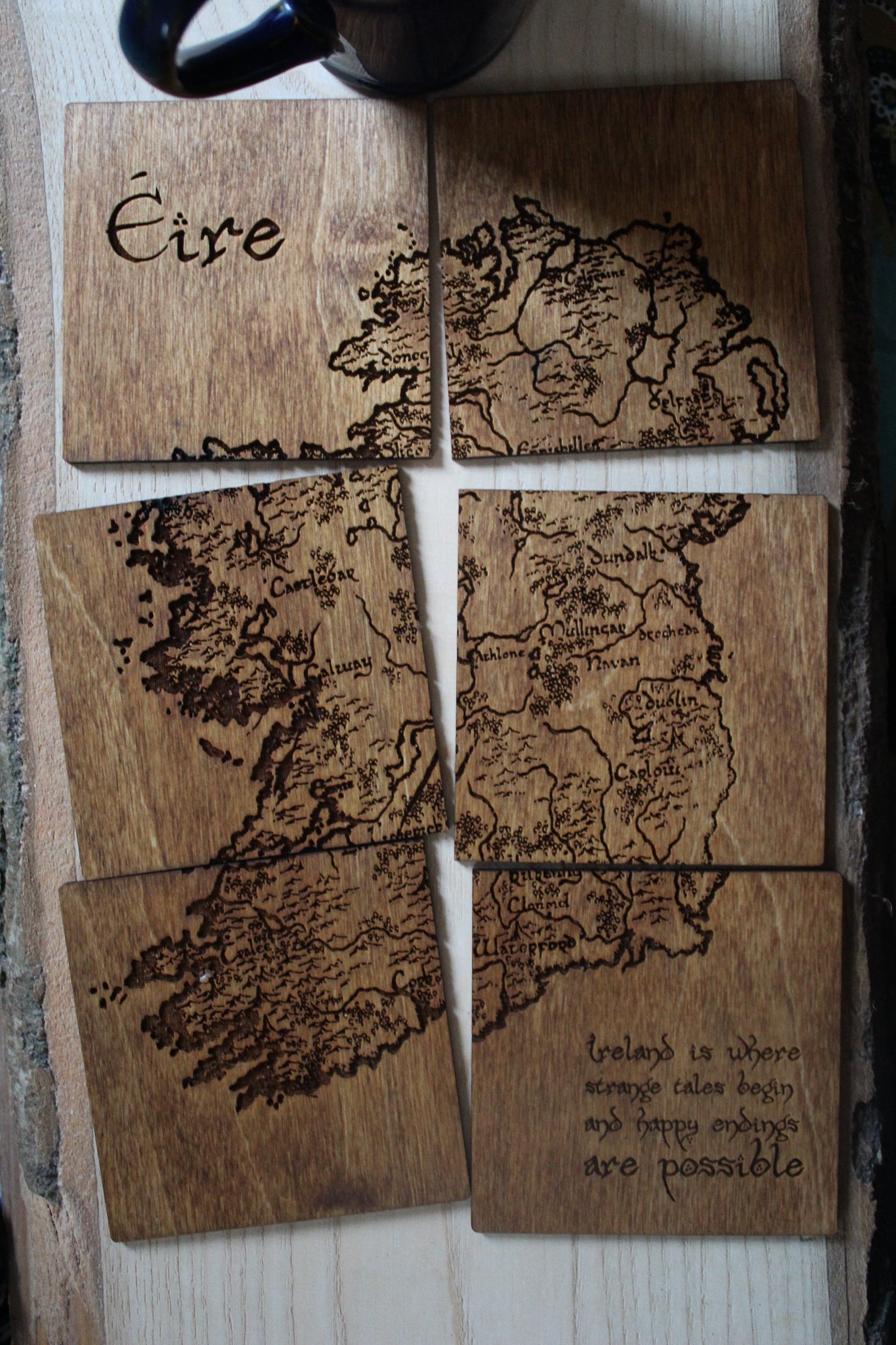 Éire Vintage Map Coasters image 7