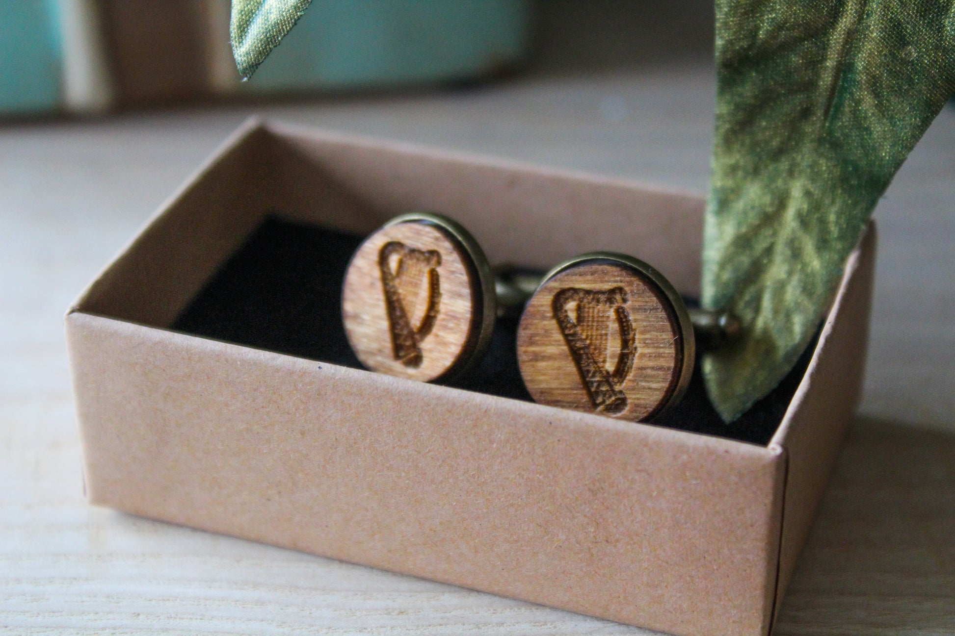 Irish Harp Cufflinks image 3