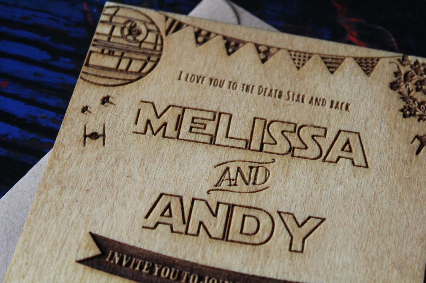 Star Wars Wedding Invitations (Set of 10) image 3