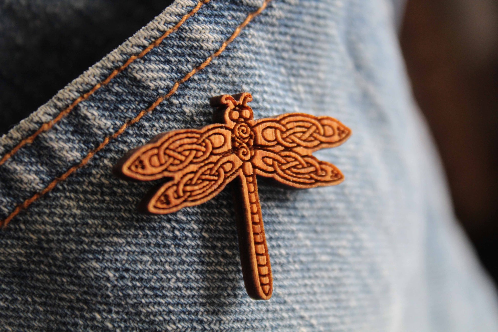 Celtic Dragonfly Pin image 0