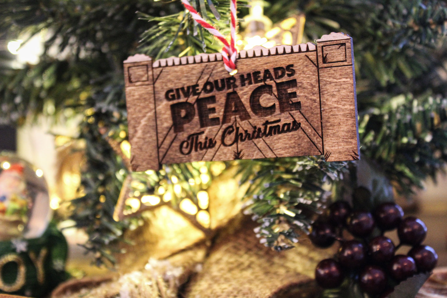 Belfast Peace Wall Bauble image 3