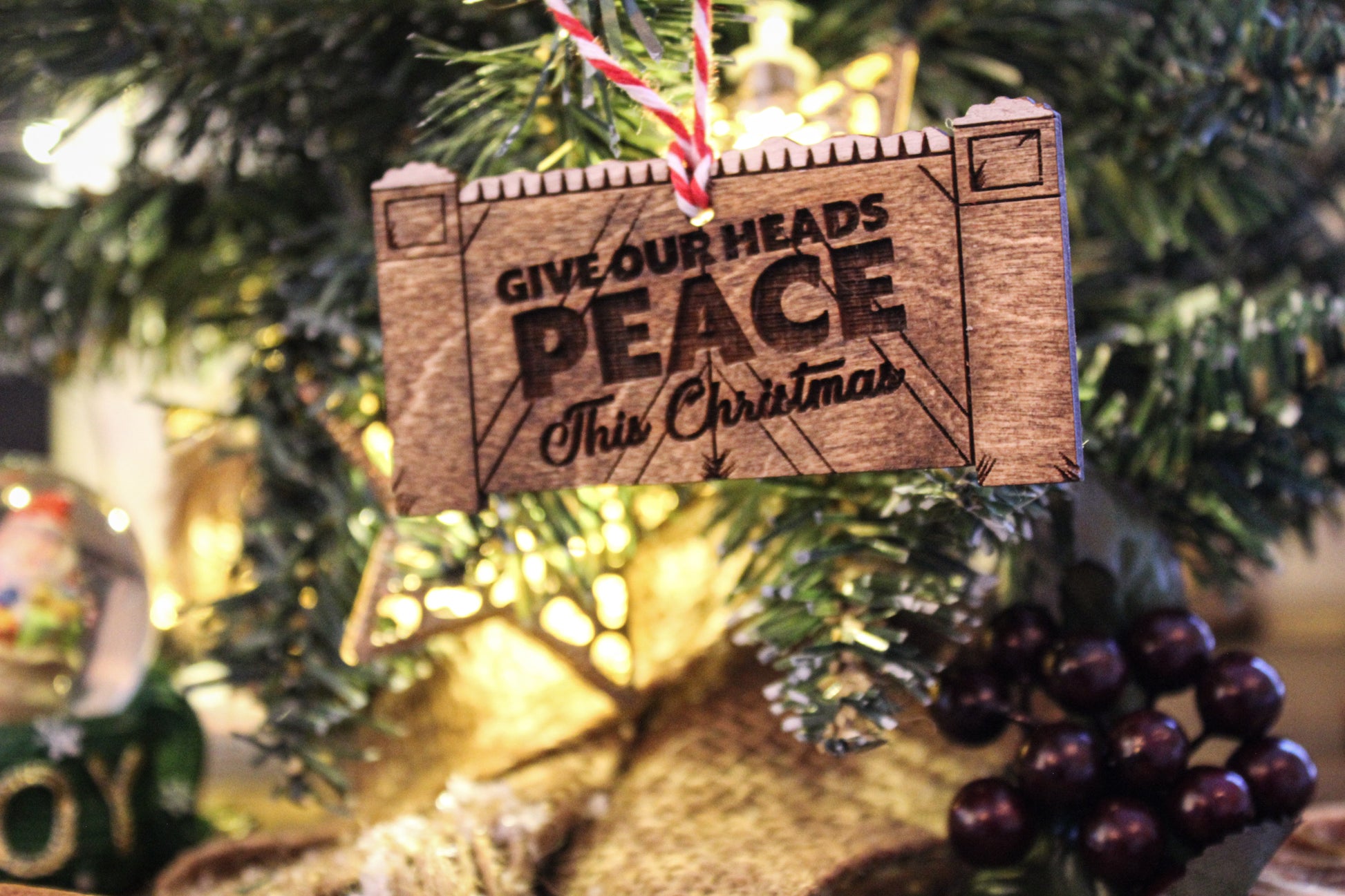 Belfast Peace Wall Bauble image 3