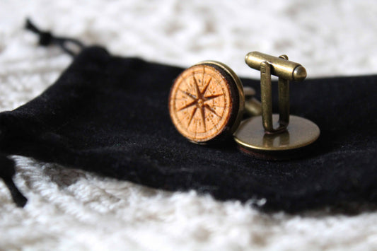 Nautical Compass Cufflinks image 0