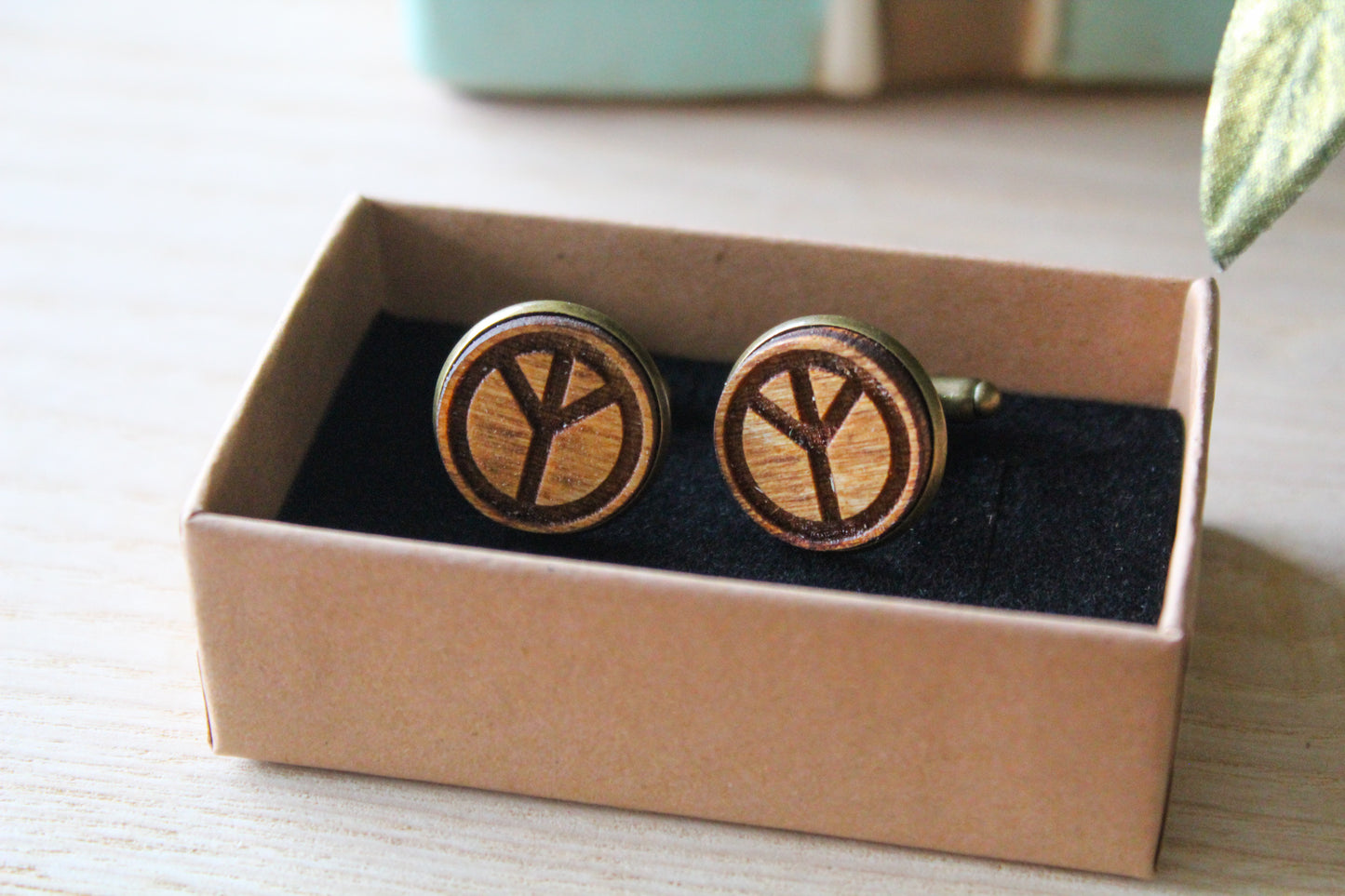 Peace Symbol Cufflinks image 1