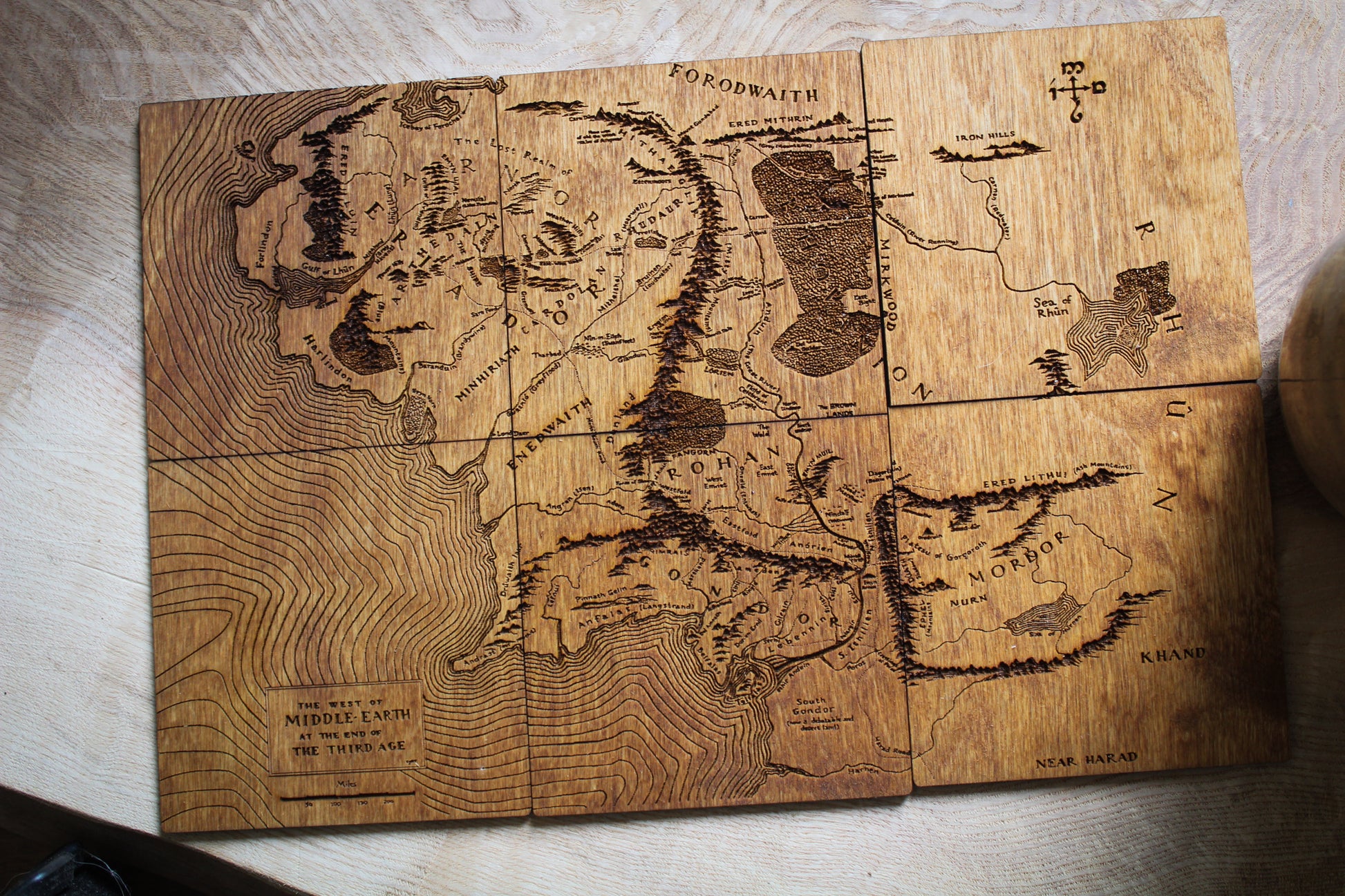Middle-Earth Map Coasters image 3