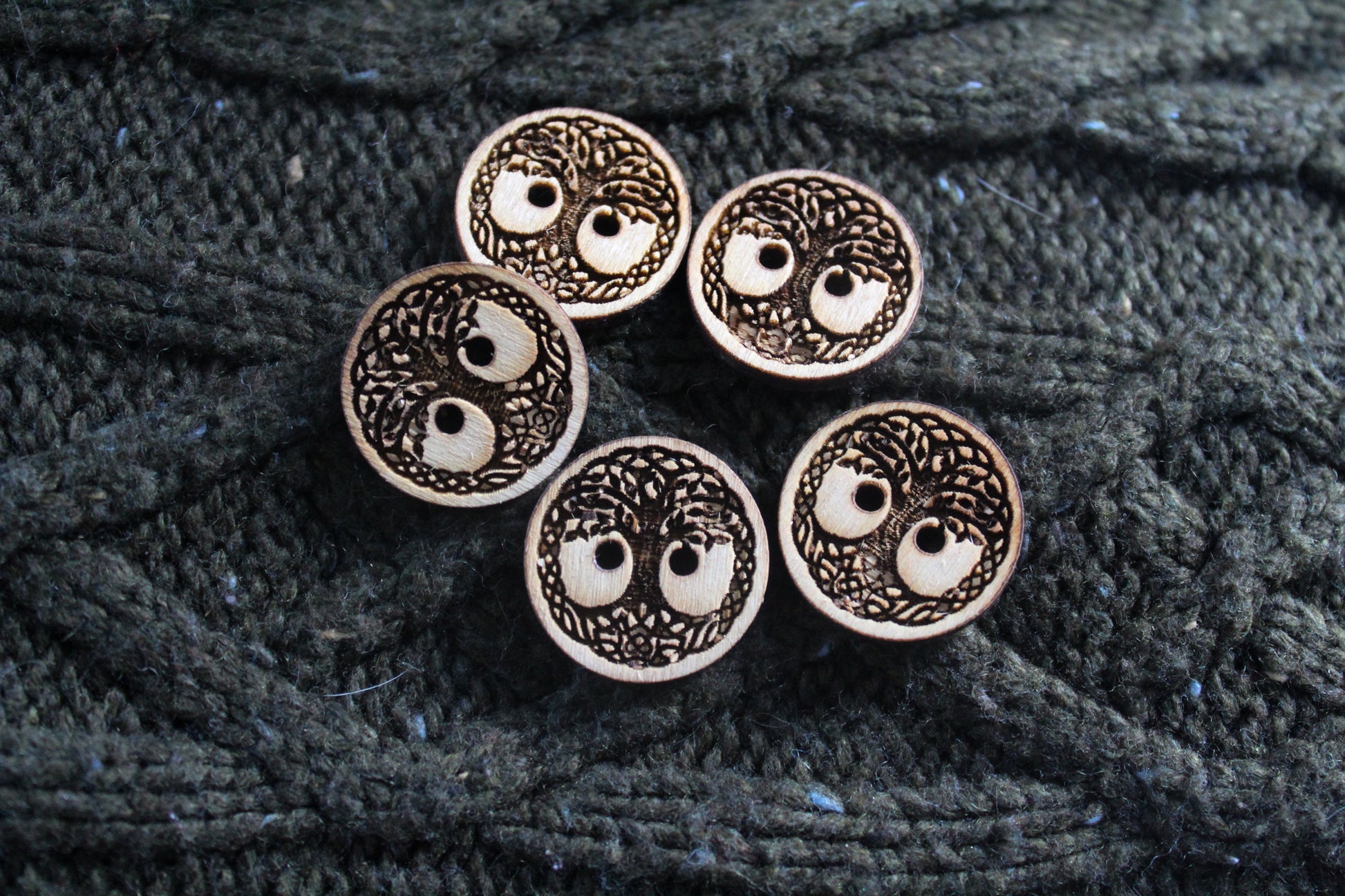 Tree Of Life Wooden Buttons image 3