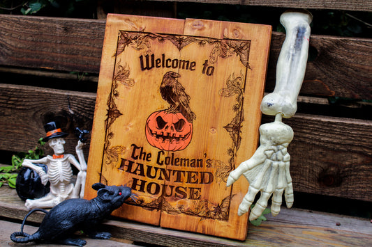 Personalised Haunted House Sign image 0