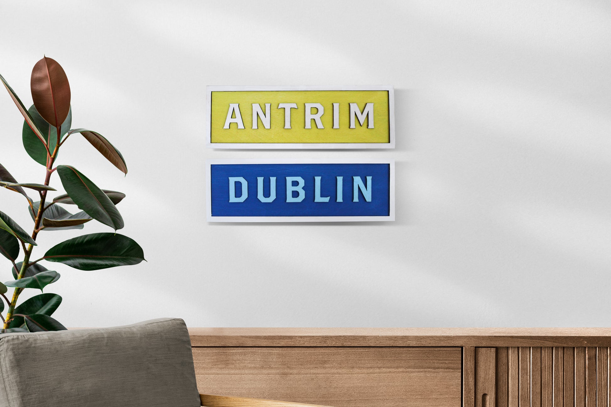 Hand Painted County Signs image 0