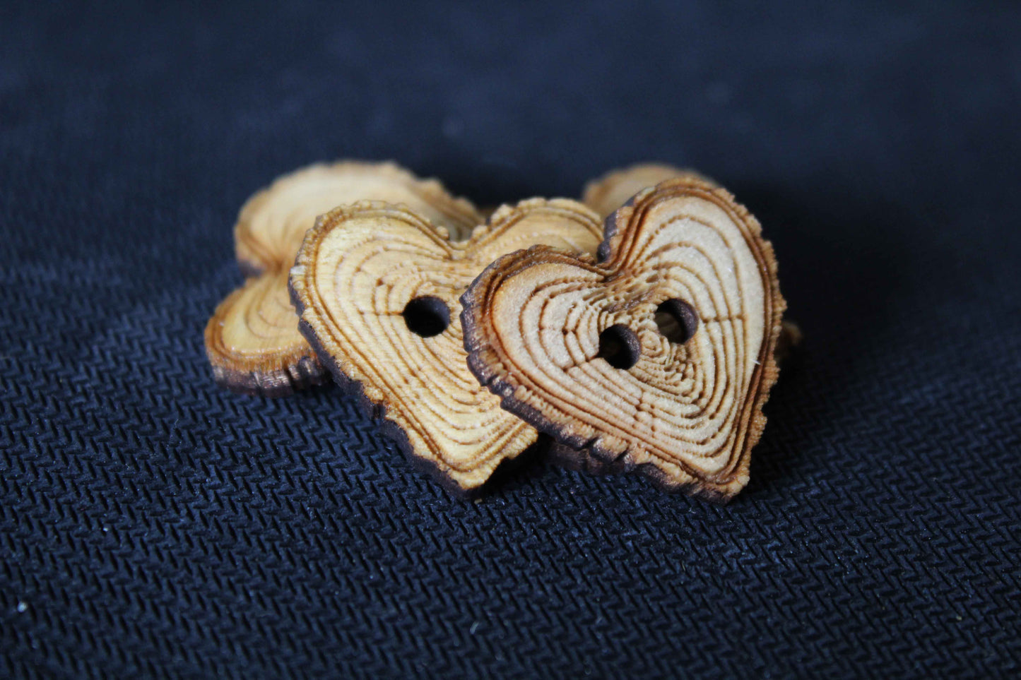 Heart Wooden Buttons image 3