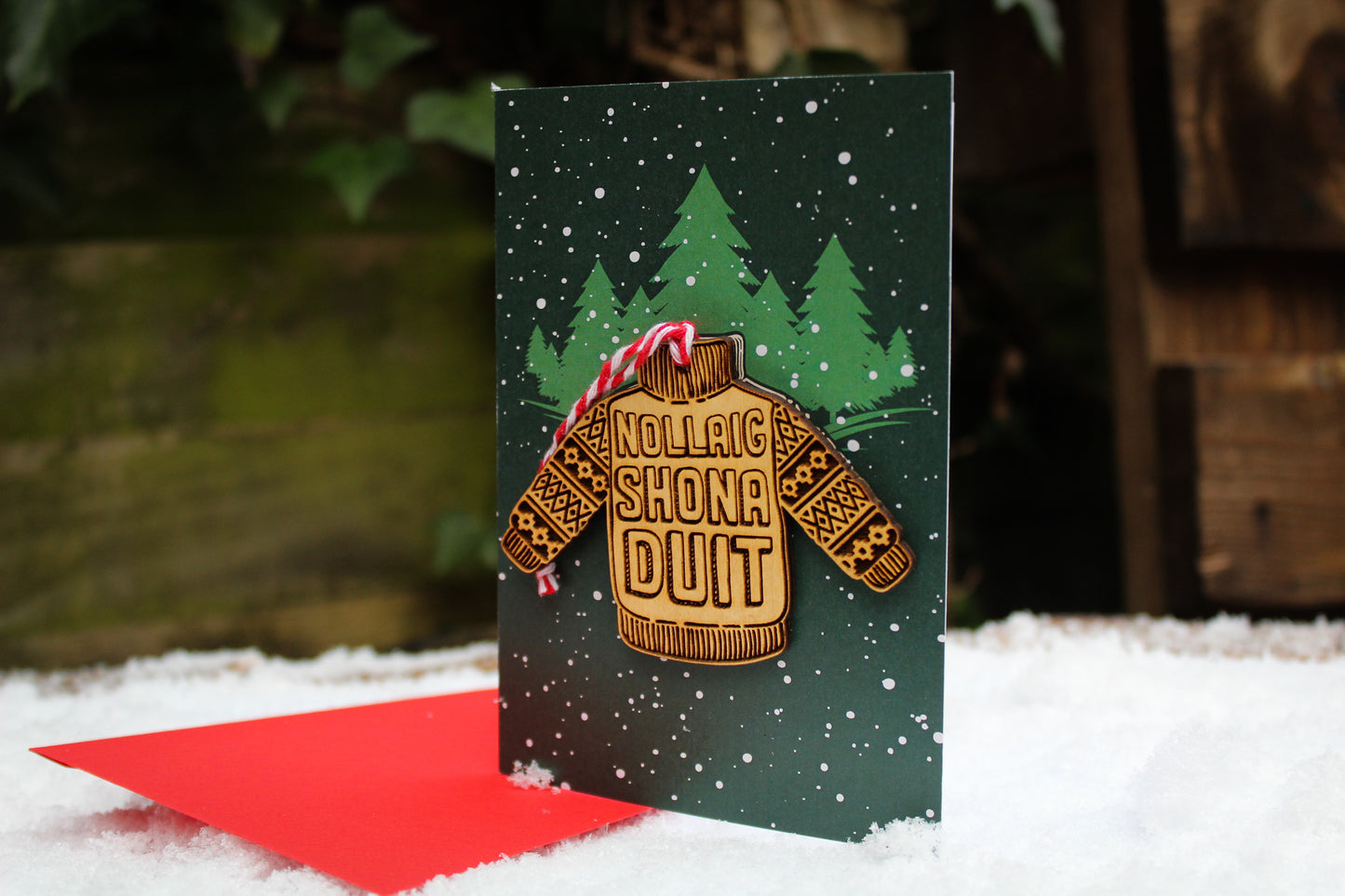 Christmas Card and Bauble image 1