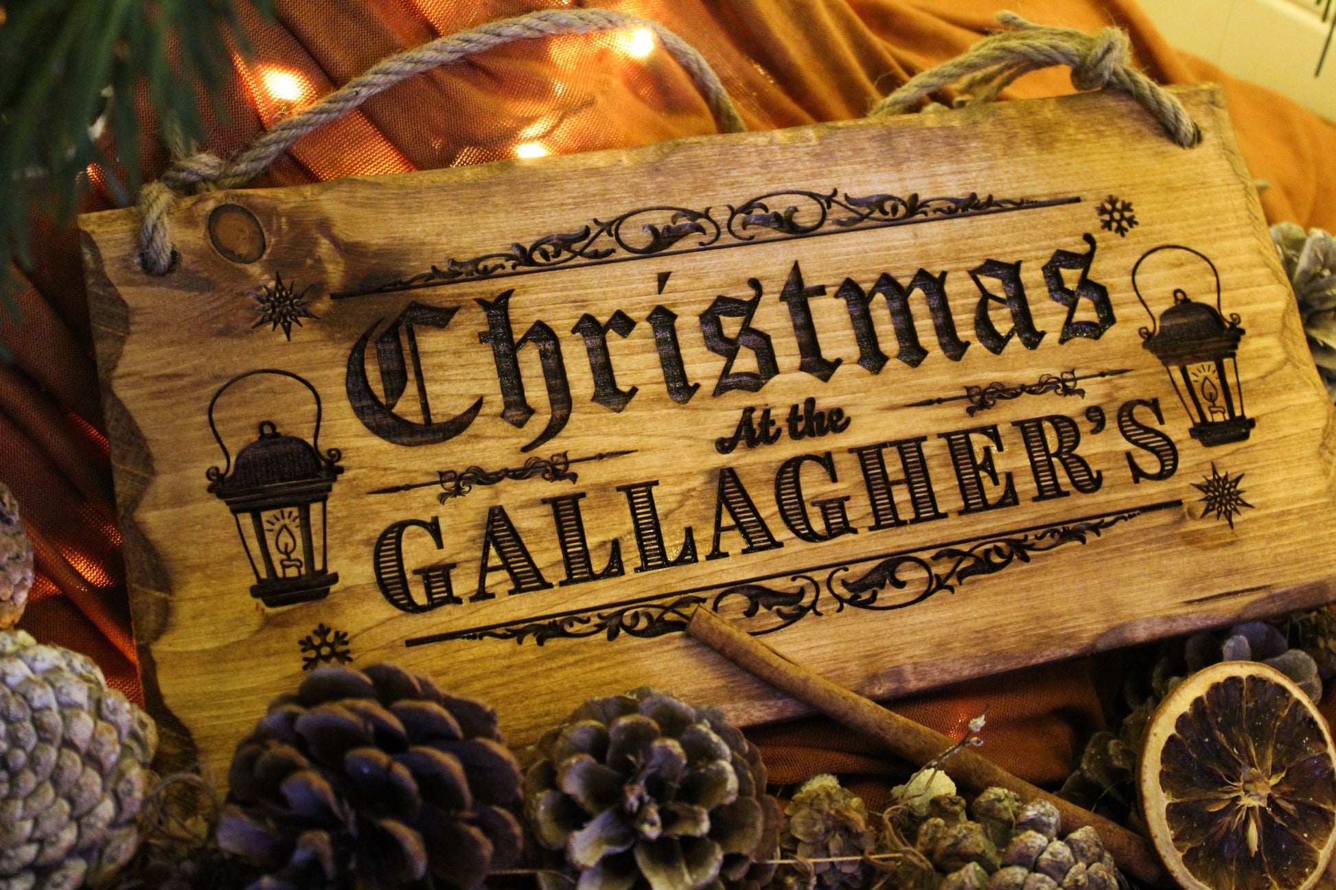 Personalised Family Christmas Sign image 1