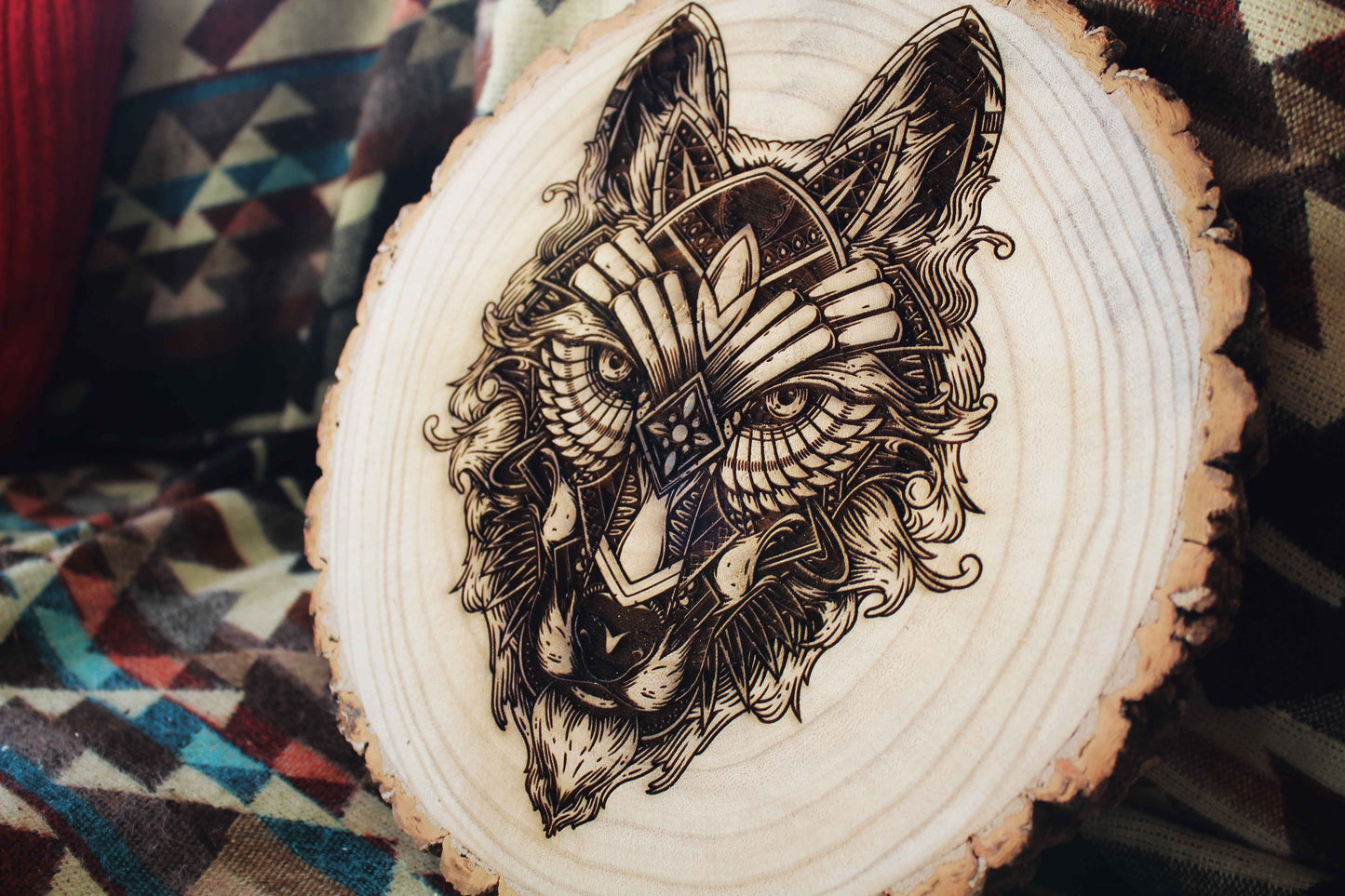 Wolf Log Slice image 1