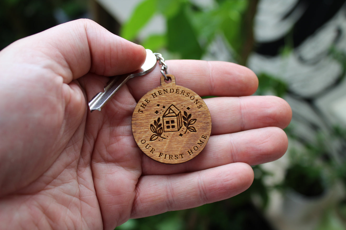 Personalised First Home Keyring image 4